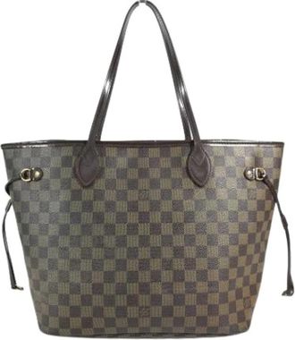 Louis Vuitton Pre-owned Damier Canvas Tote Bag - Dames - Vintage Shopper - Bruin - ONE Size - Vintage