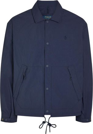 Polo Ralph Lauren Logo-embroidered Crinkled Shell Windbreaker Jacket - Navy - XL