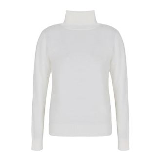 A|X Armani Exchange Witte Dolcevita-trui Zachte Wol - Dames - Coltruien - Wit - L - Wol - Truien & Vesten
