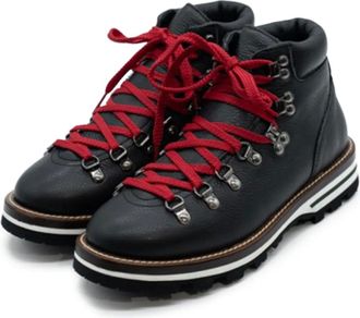 Monpiz Cortina lace-up leather boots - unisex - Rubber/Calf Leather/Calf Leather - 42 - Black