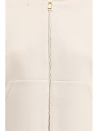 Fabiana Filippi Womens Hooded Sweatshirt Cream Modal Sweatshirts Sweater