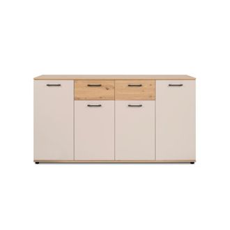 Calicosy Aparador 4 puertas, 2 cajones efecto roble y cachemira l160 cm