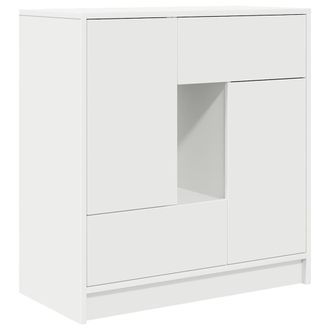 vidaXL Credenza Con Cassetti E Ante Bianco 70,5x34x74,5 Cm - Vidaxl