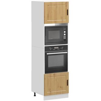 vidaXL Vidaxl - Armarios Para Horno 2uds Porto Roble Artisan Madera Ingenier&iacute;a