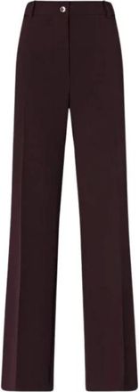 Pinko Pinko, Dames, Broeken, Bruin, Maat: M Viscose