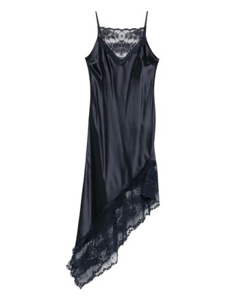 By Malene Birger Laynee lace asymmetric dress - Blue