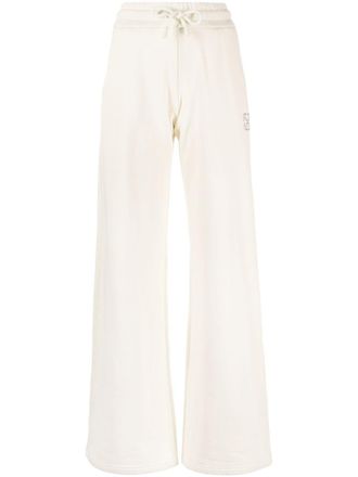 Off-white Arrows-motif cotton track pants - women - Cotton/Polyester - M - Neutrals