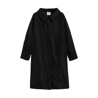 Aspesi Jassen, Dames, Zwart, M, Polyester, Gewatteerde Thermore jas in compacte stof