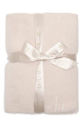 Barefoot Dreams CozyChic Diamond Stripe Throw in Stone/Cream at Nordstrom Rack