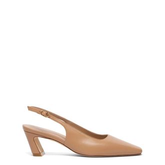 Stuart Weitzman Stassi Slingback 50 - female - Stuart Weitzman - Pumps - Beige - 5 1/2 UK - Shoes