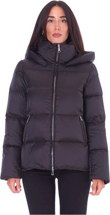Add Zwarte Donsjas voor Vrouwen - Dames - Gewatteerde jassen - Zwart - L - Nylon - Jassen