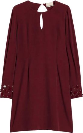 Pennyblack Pbppaio Sheath Dress - Dames - Korte kleedjes - Rood - M - Leer - Kleedjes