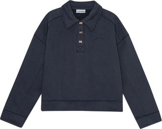 Ganni Dames, Tops, Blauw, Maat: S/M Fleece