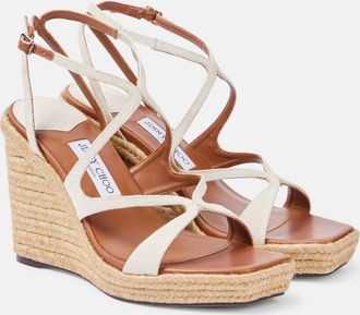 Jimmy Choo London Espadrillas Ayla 110 con zeppa