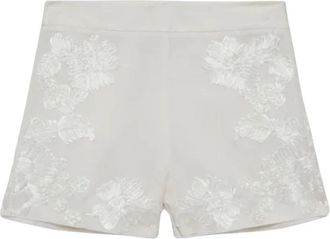 SIMKHAI Shorts - Dames - Bermuda - Wit - M - Linnen - Korte Broeken