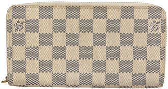 Louis Vuitton Damier Azur Damier Azur Long Wallet (Bi-Fold) (Pre-Owned)