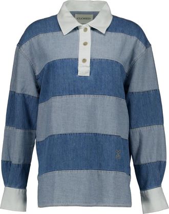 Closed Rugby Shirt Polos - Dames - Polos - Blauw - M - Tops