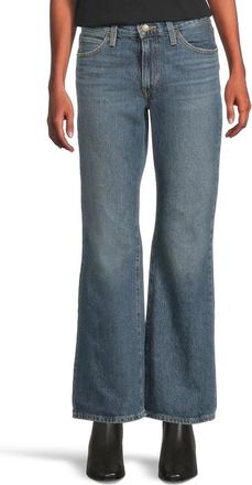 Levi's Womens Levis Jeans Blue Denim Mid Rise 94 Baggy Bootcut Zip Fly GBO1933
