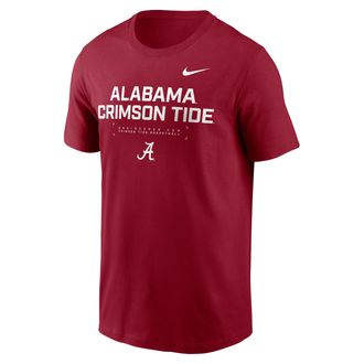 Nike Alabama Courtside Basketball Nike Mens Dri-FIT College T-Shirt in Red | 02ET69WABN-4V1