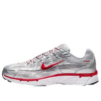 Nike NIke P-6000 Metallic Silver Cool Grey Red CD6404-024