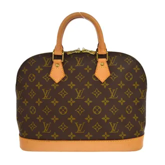 Louis Vuitton Alma Monogram Brown Canvas Handbag (Pre-Owned)