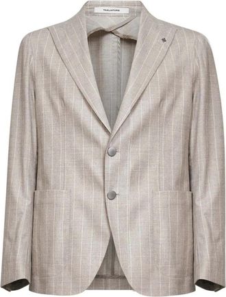 Tagliatore Single-breasted Blazer - Heren - Blazers - Grijs - L - Jassen