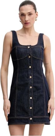 Gaud&igrave; Denim Mini Jurk - Dames - Korte kleedjes - Blauw - S - Denim - Kleedjes