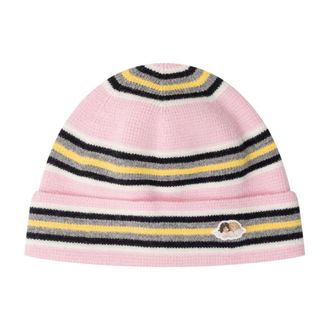Fiorucci Angel Patch Beanie - Dames - Hoeden - Roze - ONE Size - Wol - Accessoires