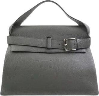 Herm&egrave;s Pre-owned Vintage Handbag - Dames - Vintage Handtas - Grijs - ONE Size - Leer - Vintage