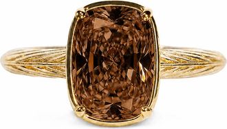 Sterling Forever Sterling Silver Mini Chocolate Elongated Cushion Ring