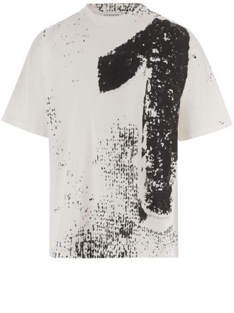 Maison Margiela Oversized Cotton T-Shirt With Iconic Number 10 Print
