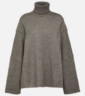 The Row Erci alpaca and silk turtleneck sweater