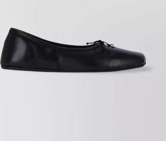 Vivienne Westwood bow square toe ballerina shoes