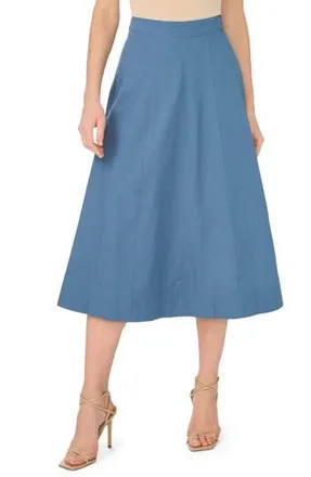 1.State Yoke Seam Midi Skirt in Harbor Waves at Nordstrom Rack, Size 12