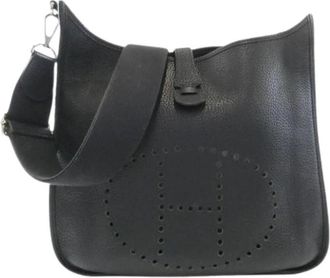 Herm&egrave;s Pre-owned Shoulder bag - Dames - Vintage Schoudertas - Zwart - ONE Size - Leer - Vintage