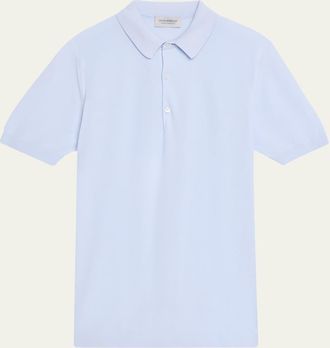 John Smedley Mens Roth Cotton Polo Shirt
