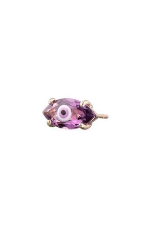 Bea Bongiasca Eye Single Stud Earring in Light Purple at Nordstrom
