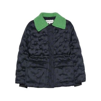 Stine Goya Jassen, Dames, Blauw, S, Leer, Heat Quilt Padded Jacket