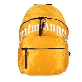 Palm Angels Mens Yellow/White Backpack