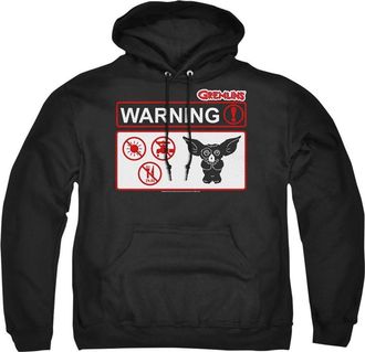 Gildan Gremlins Warning Adult Pull Over Hoodie / Hooded Sweatshirt