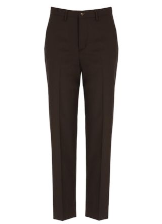 BRIGLIA 1949 Brown Jean Wool-Blend Pants