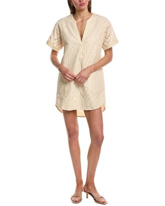 Chrldr Eyelet Rolled Sleeve Top