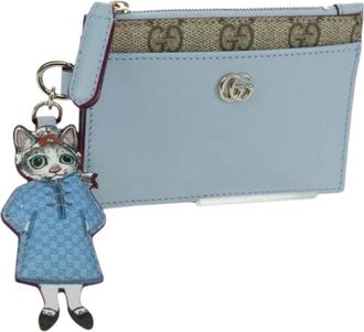 Gucci Pre-owned Wallets, female, Blue, Size: ONE SIZE Pre-owned Key Case