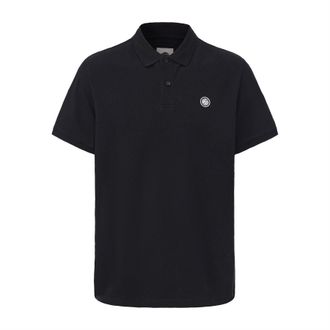 Pretty Green Heren Katoenen Polo Shirt (Zwart)