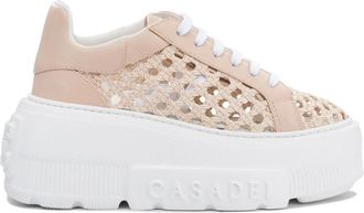 Casadei Roze Sneakers voor Vrouwen - Dames - Sneakers - Roze - 39 EU - Katoen - Schoenen