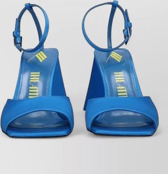 The Attico satin ankle-strap sandals