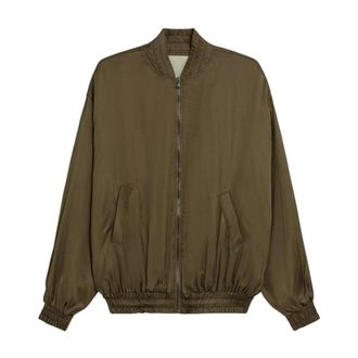 A Paper Kid Bomber Jackets, female, Green, Size: S Bomber Jacket