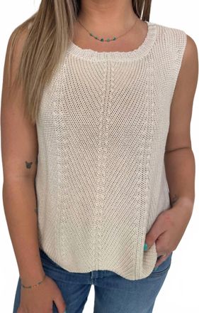 Wooden Ships Willa Shell Mercer Top In Half Moon
