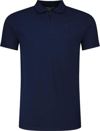 Siksilk Poloshirt SIKSILK Siksilk Polo Zip, Herren, Gr. XXL, blau, Obermaterial: 95% Baumwolle CO. 5% Polyester PES., Shirts Poloshirt