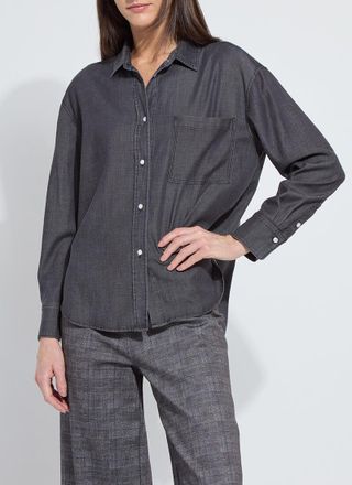 Lyss&eacute; Lunette Stretch Chambray Shirt